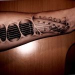 photo tattoo guitar 25.01.2019 №285 - drawing tattoo with a guitar - tattoovalue.net