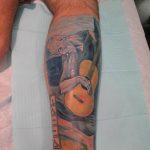 photo tattoo guitar 25.01.2019 №289 - drawing tattoo with a guitar - tattoovalue.net
