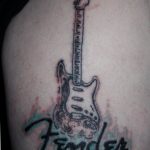 photo tattoo guitar 25.01.2019 №294 - drawing tattoo with a guitar - tattoovalue.net