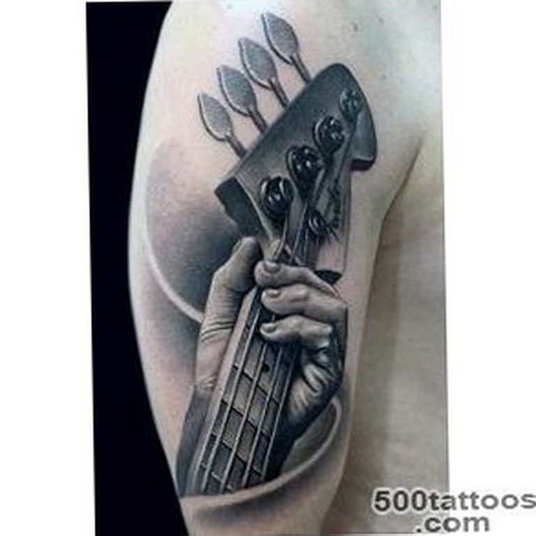 photo tattoo guitar 25.01.2019 №312 - drawing tattoo with a guitar - tattoovalue.net
