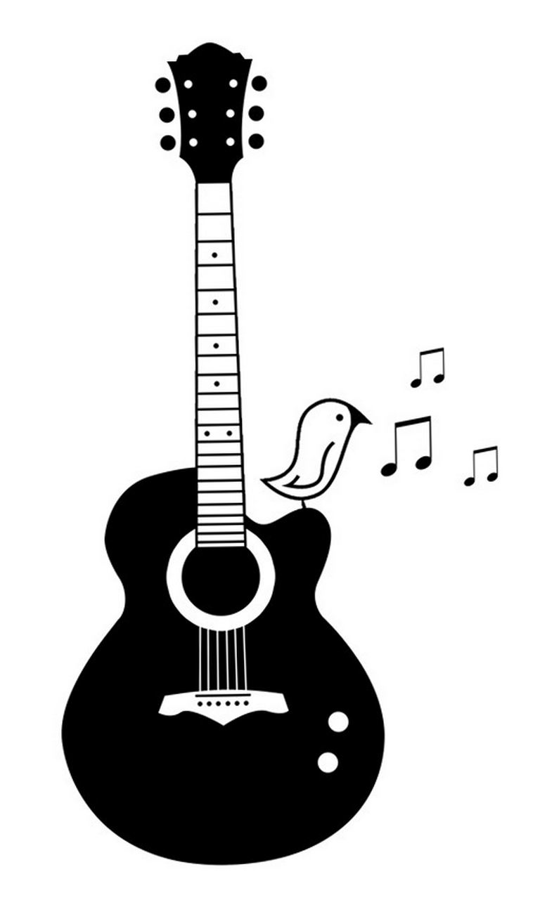photo tattoo guitar 25.01.2019 №318 - drawing tattoo with a guitar - tattoovalue.net