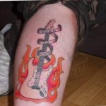 photo tattoo guitar 25.01.2019 №320 - drawing tattoo with a guitar - tattoovalue.net