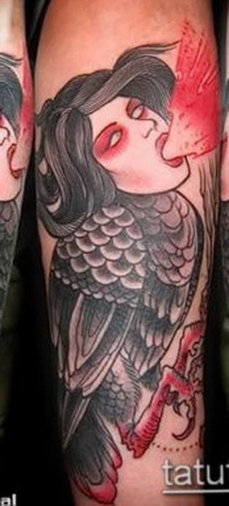 Photo Tattoo Harpy Example Of Drawing Harpy Tattoo Tattoovalue Net