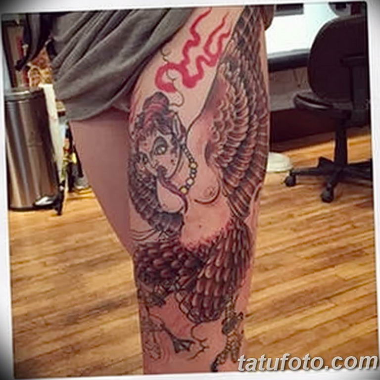 photo tattoo harpy 25.01.2019 №056 - example of drawing harpy tattoo - tattoovalue.net