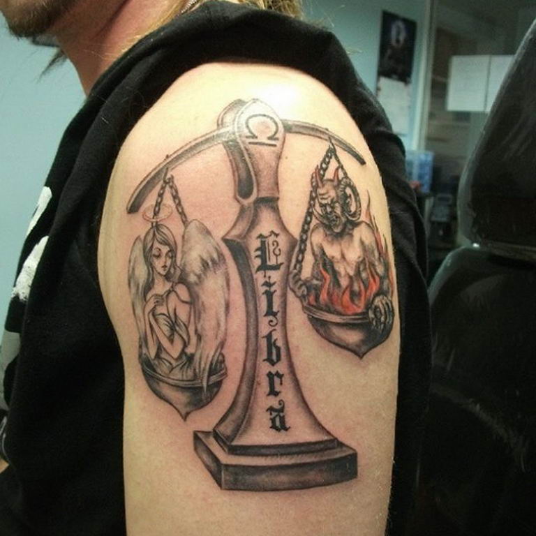 photo tattoo scales 26.01.2019 №003 - an example of a tattoo for scales - tattoovalue.net
