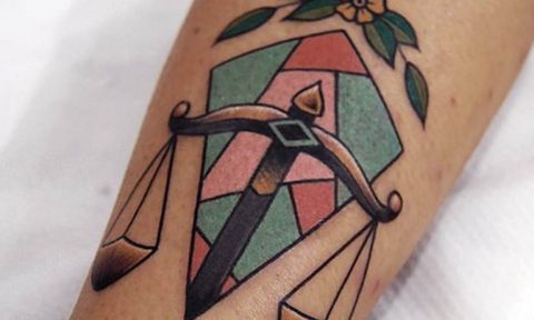 photo tattoo scales 26.01.2019 №006 - an example of a tattoo for scales - tattoovalue.net