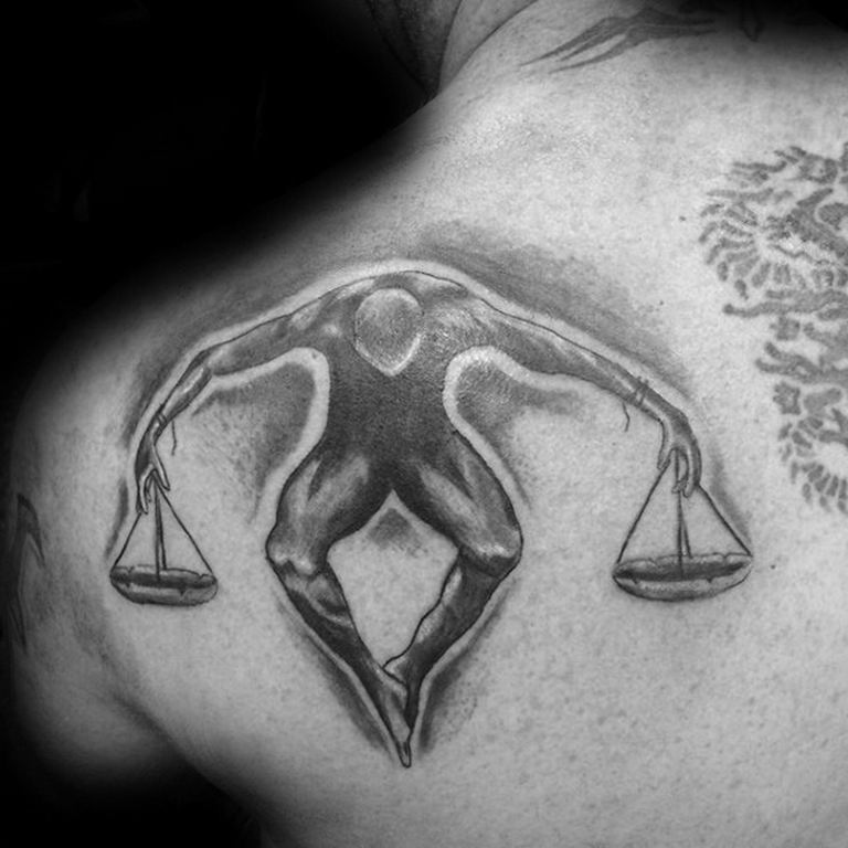 photo tattoo scales 26.01.2019 №018 - an example of a tattoo for scales - tattoovalue.net