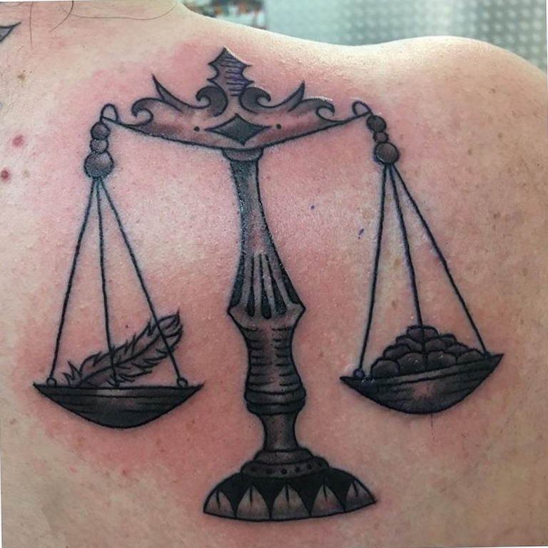 photo tattoo scales 26.01.2019 №033 - an example of a tattoo for scales - tattoovalue.net