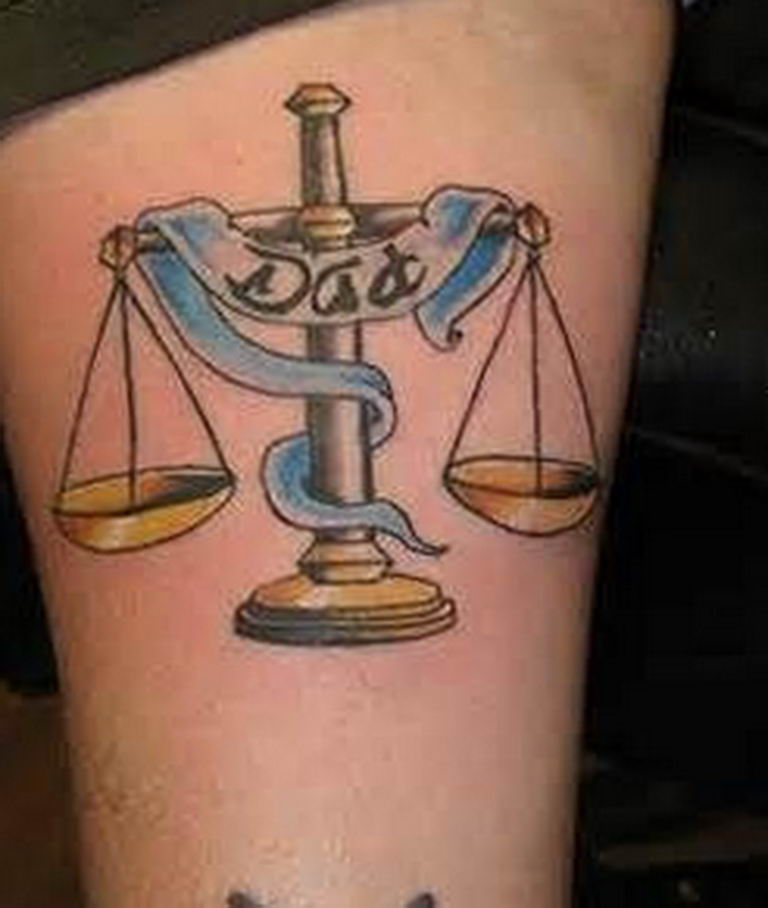 photo tattoo scales 26.01.2019 №057 - an example of a tattoo for scales - tattoovalue.net