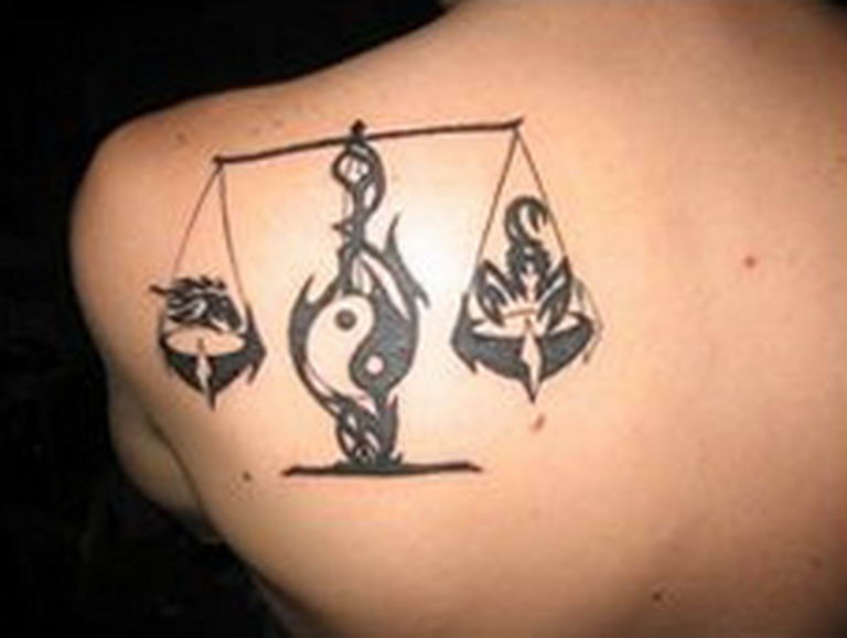 photo tattoo scales 26.01.2019 №065 - an example of a tattoo for scales - tattoovalue.net