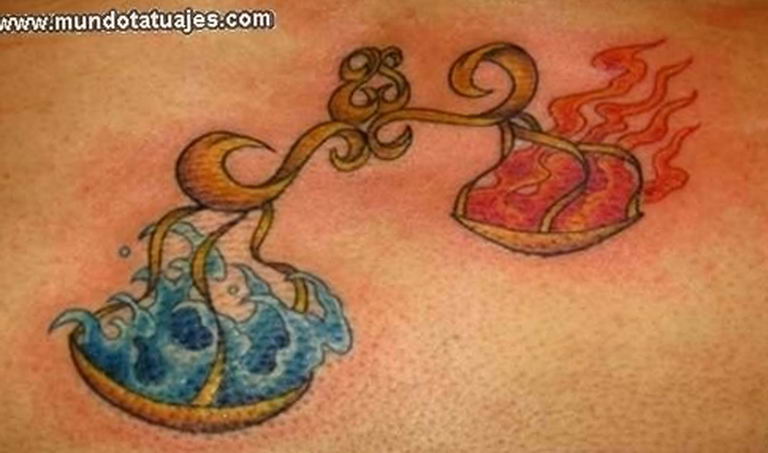 photo tattoo scales 26.01.2019 №066 - an example of a tattoo for scales - tattoovalue.net