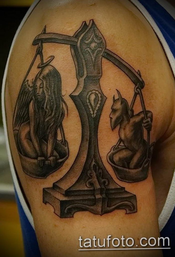 photo tattoo scales 26.01.2019 №070 an example of a tattoo for scales