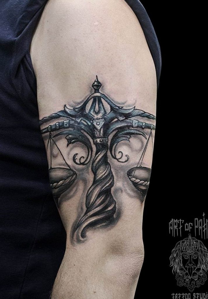 photo tattoo scales 26.01.2019 №076 an example of a tattoo for scales