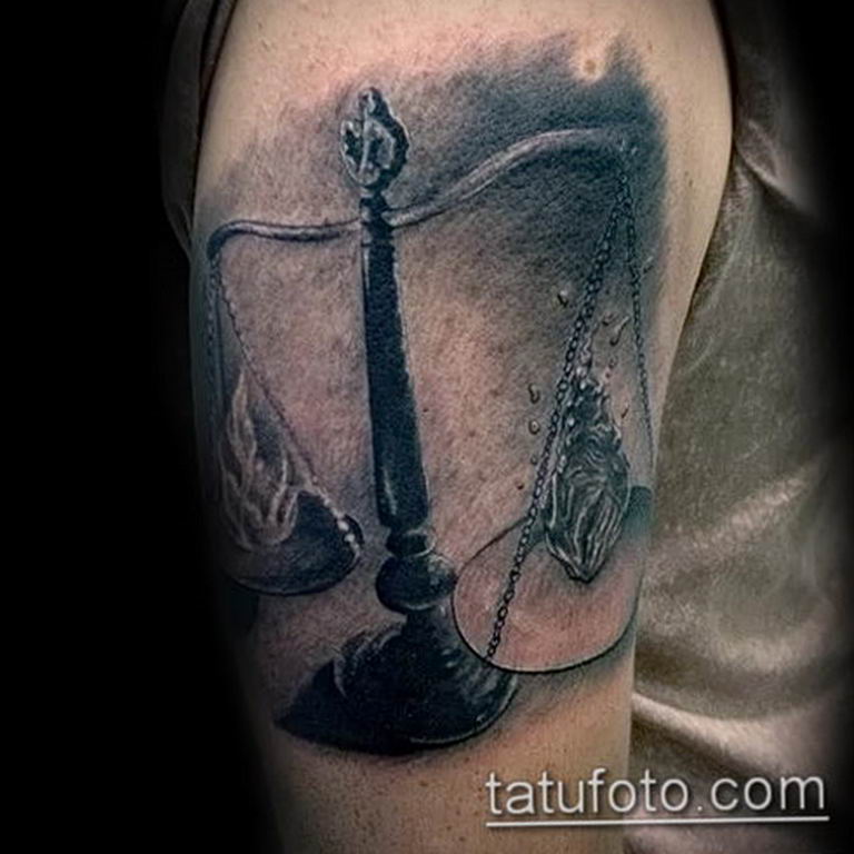 photo tattoo scales 26.01.2019 №077 - an example of a tattoo for scales - tattoovalue.net