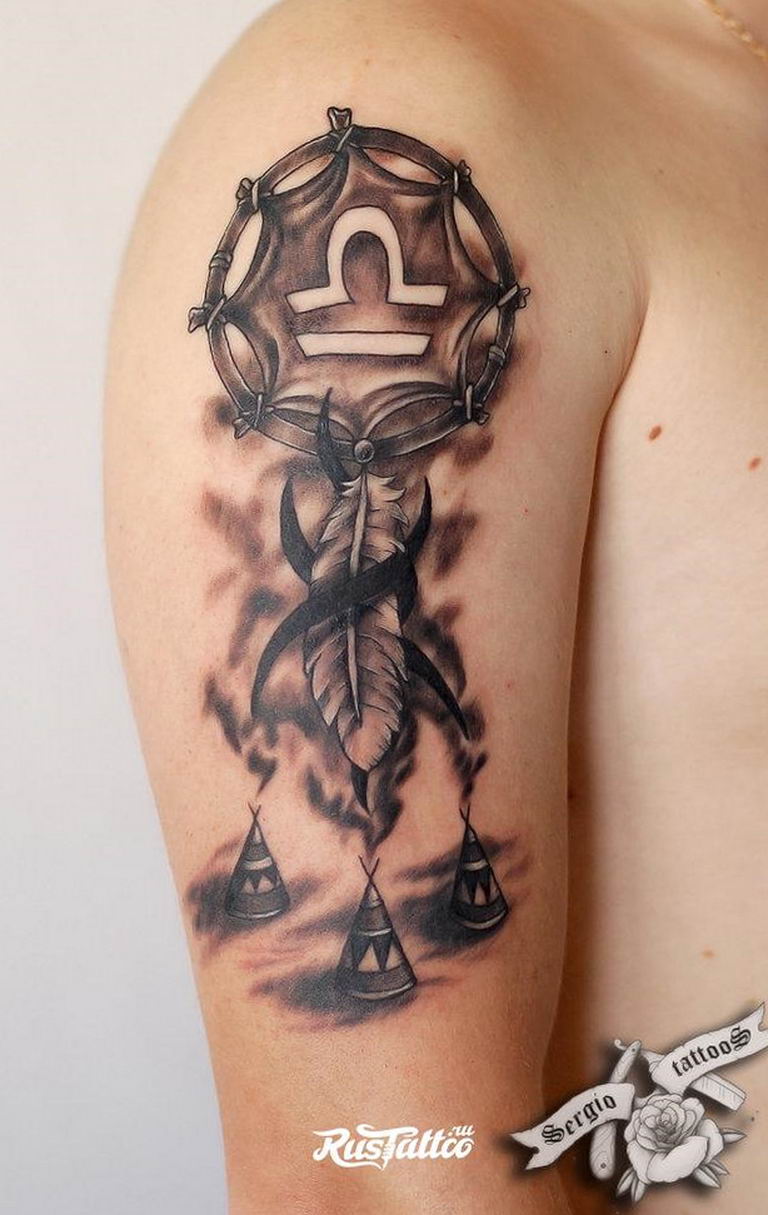 photo tattoo scales 26.01.2019 №080 - an example of a tattoo for scales - tattoovalue.net