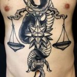 photo tattoo scales 26.01.2019 №082 - an example of a tattoo for scales - tattoovalue.net