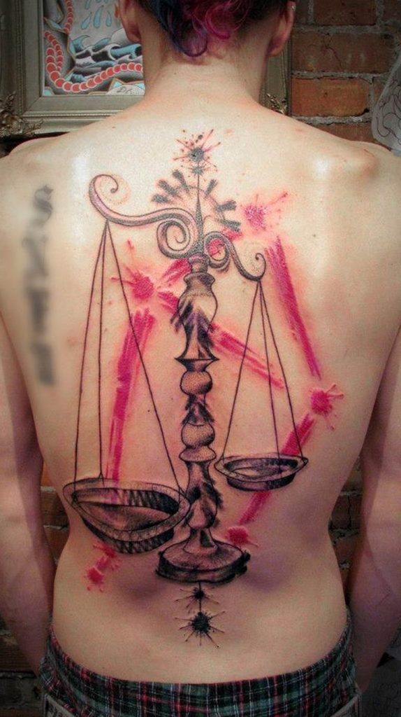 photo tattoo scales 26.01.2019 №088 an example of a tattoo for scales
