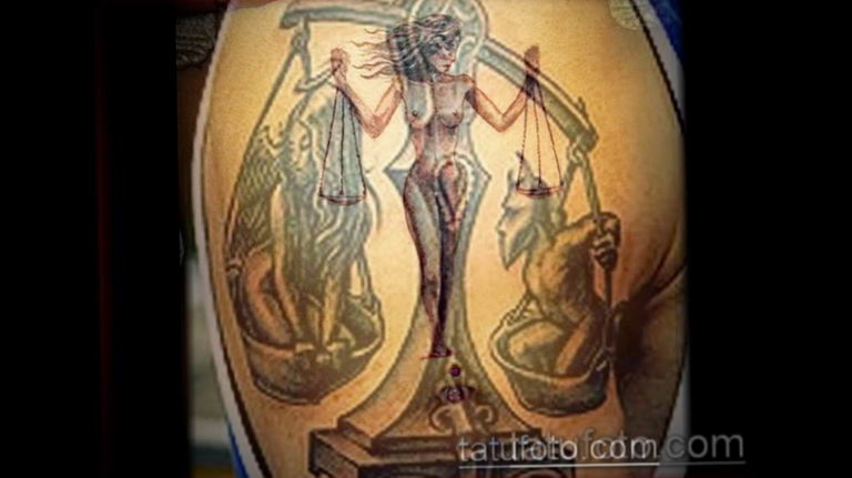 photo tattoo scales 26.01.2019 №091 - an example of a tattoo for scales - tattoovalue.net