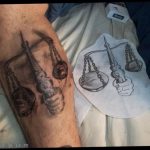 photo tattoo scales 26.01.2019 №102 - an example of a tattoo for scales - tattoovalue.net