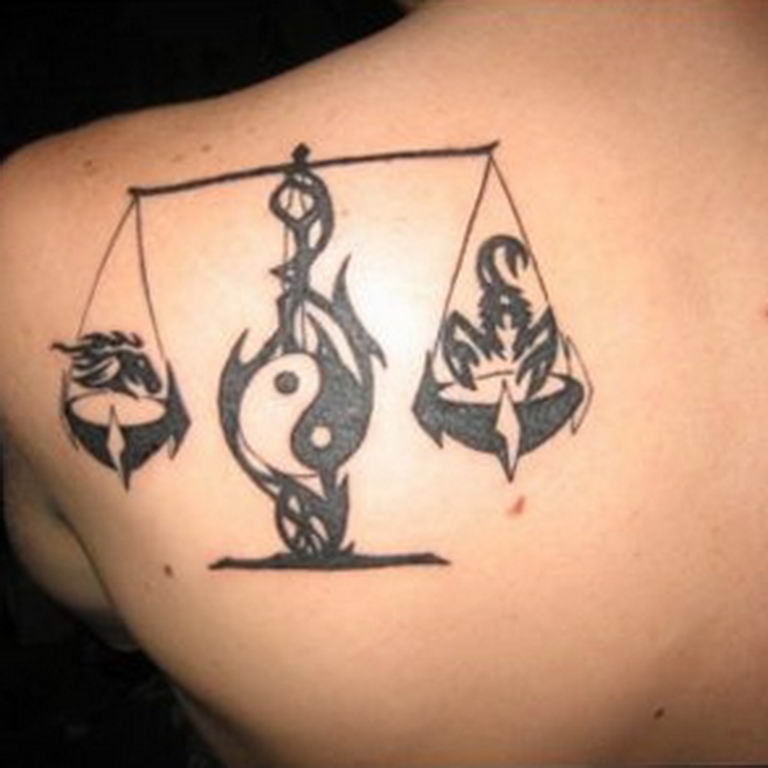 photo tattoo scales 26.01.2019 №114 - an example of a tattoo for scales - tattoovalue.net