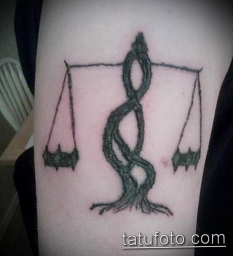 photo tattoo scales 26.01.2019 №118 - an example of a tattoo for scales - tattoovalue.net