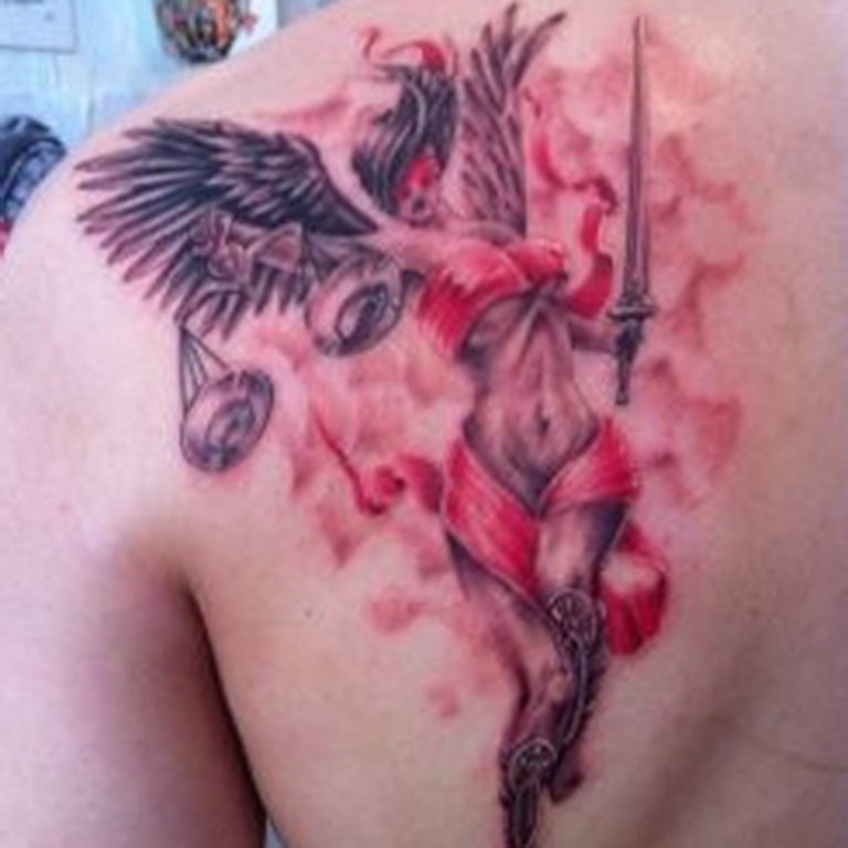 photo tattoo scales 26.01.2019 №123 - an example of a tattoo for scales - tattoovalue.net