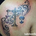 photo tattoo scales 26.01.2019 №124 - an example of a tattoo for scales - tattoovalue.net