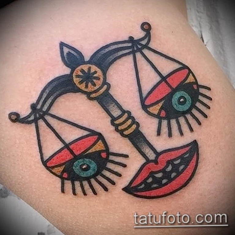 photo tattoo scales 26.01.2019 №138 - an example of a tattoo for scales - tattoovalue.net