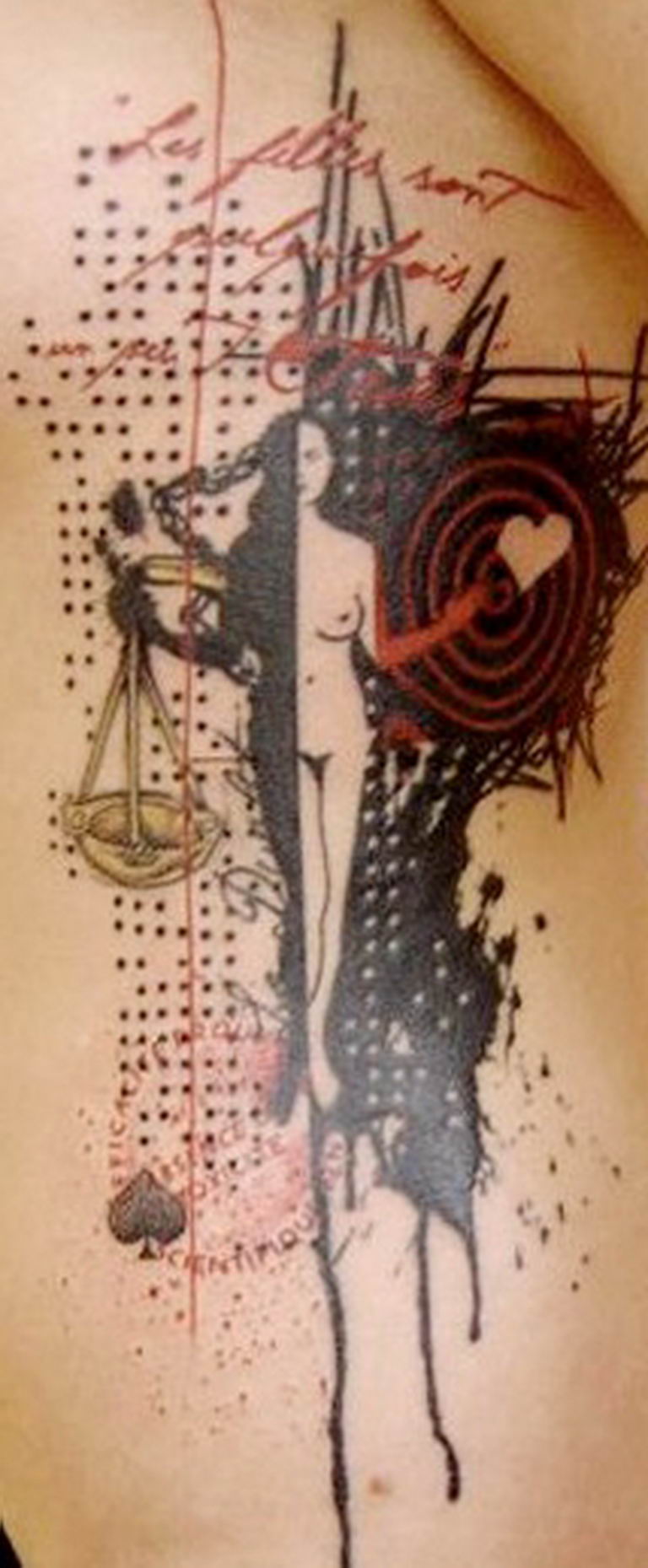 photo tattoo scales 26.01.2019 №145 - an example of a tattoo for scales - tattoovalue.net