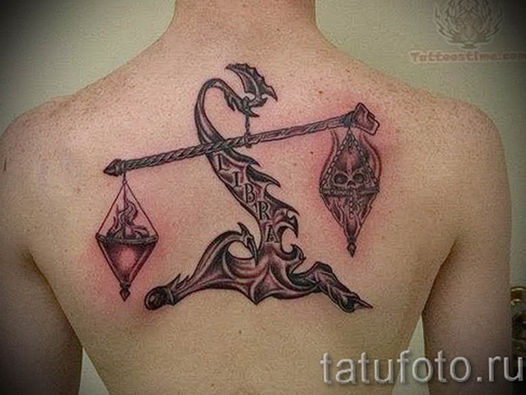 photo tattoo scales 26.01.2019 №163 - an example of a tattoo for scales - tattoovalue.net
