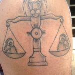 photo tattoo scales 26.01.2019 №167 - an example of a tattoo for scales - tattoovalue.net