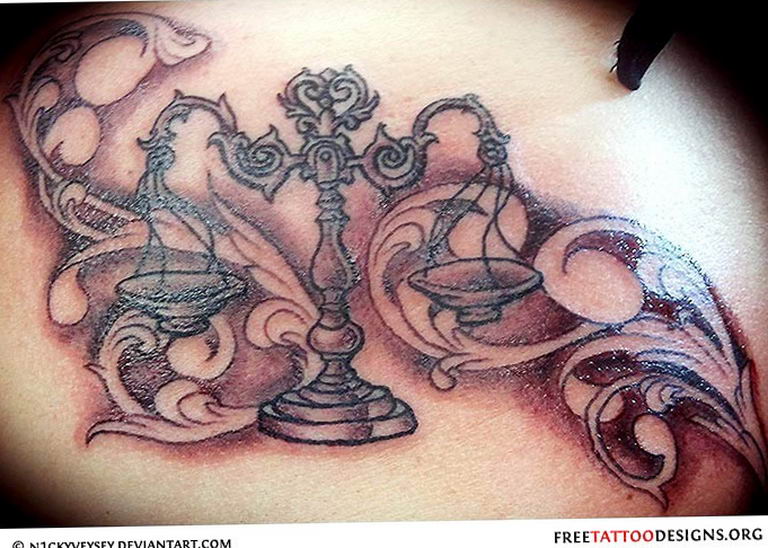 photo tattoo scales 26.01.2019 №216 - an example of a tattoo for scales - tattoovalue.net