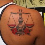 photo tattoo scales 26.01.2019 №219 - an example of a tattoo for scales - tattoovalue.net