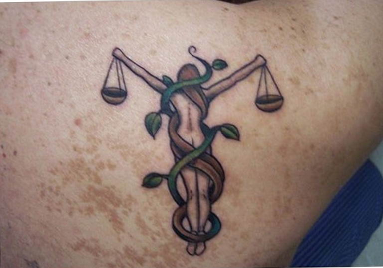 photo tattoo scales 26.01.2019 №239 - an example of a tattoo for scales - tattoovalue.net