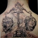 photo tattoo scales 26.01.2019 №241 - an example of a tattoo for scales - tattoovalue.net