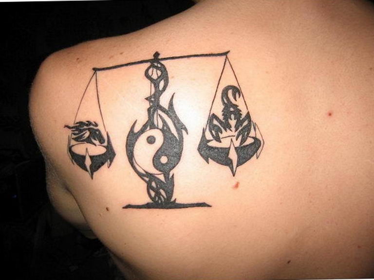 photo tattoo scales 26.01.2019 №243 - an example of a tattoo for scales - tattoovalue.net
