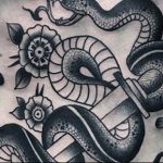 snake tattoo photo 28.01.2019 №087 - snake tattoo idea - tattoovalue.net