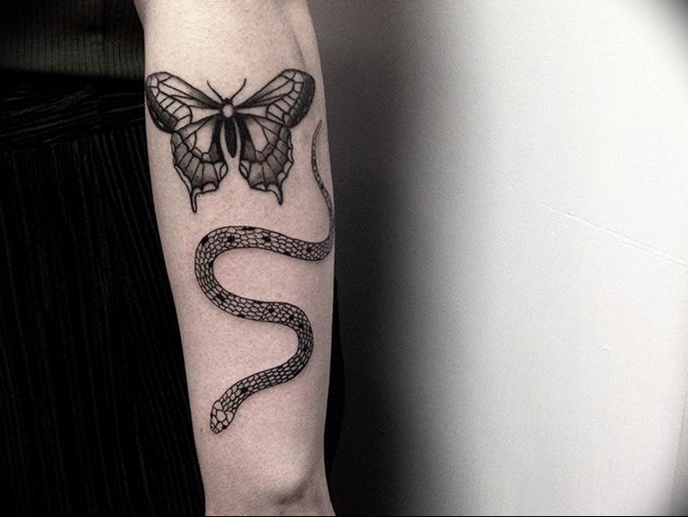 Buy Instant Download Tattoo Design Butterfly Snake and Daisy Online in  India  Etsy