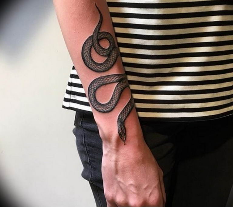 snake tattoo photo 28.01.2019 №012 - snake tattoo idea - tattoovalue.net