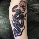 snake tattoo photo 28.01.2019 №032 - snake tattoo idea - tattoovalue.net