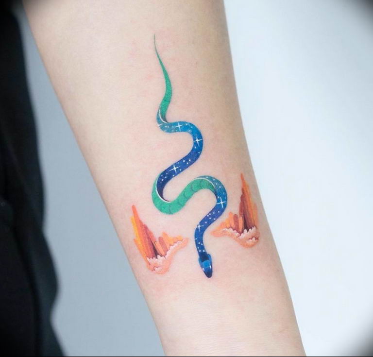 snake tattoo photo 28.01.2019 №049 - snake tattoo idea - tattoovalue.net