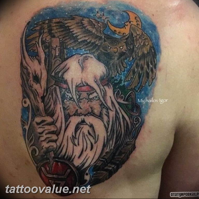 Велес тату фото Photo tattoo Slavic God Veles 18.02.2019 № 035 - idea of a Slavic tattoo Volos -