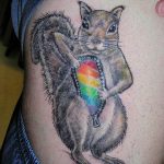 Photo tattoo Squirrel 04.02.2019 №010 - idea for a squirrel tattoo - tattoovalue.net