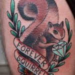 Photo tattoo Squirrel 04.02.2019 №006 - idea for a squirrel tattoo - tattoovalue.net