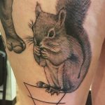 Photo tattoo Squirrel 04.02.2019 №016 - idea for a squirrel tattoo - tattoovalue.net