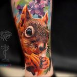 Photo tattoo Squirrel 04.02.2019 №017 - idea for a squirrel tattoo - tattoovalue.net