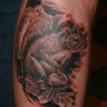 Photo tattoo Squirrel 04.02.2019 №051 - idea for a squirrel tattoo - tattoovalue.net
