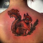 Photo tattoo Squirrel 04.02.2019 №093 - idea for a squirrel tattoo - tattoovalue.net