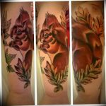 Photo tattoo Squirrel 04.02.2019 №102 - idea for a squirrel tattoo - tattoovalue.net