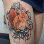 Photo tattoo Squirrel 04.02.2019 №113 - idea for a squirrel tattoo - tattoovalue.net